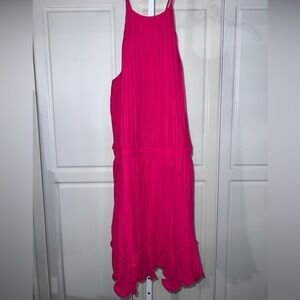 Halston Heritage Pink Midi Dress